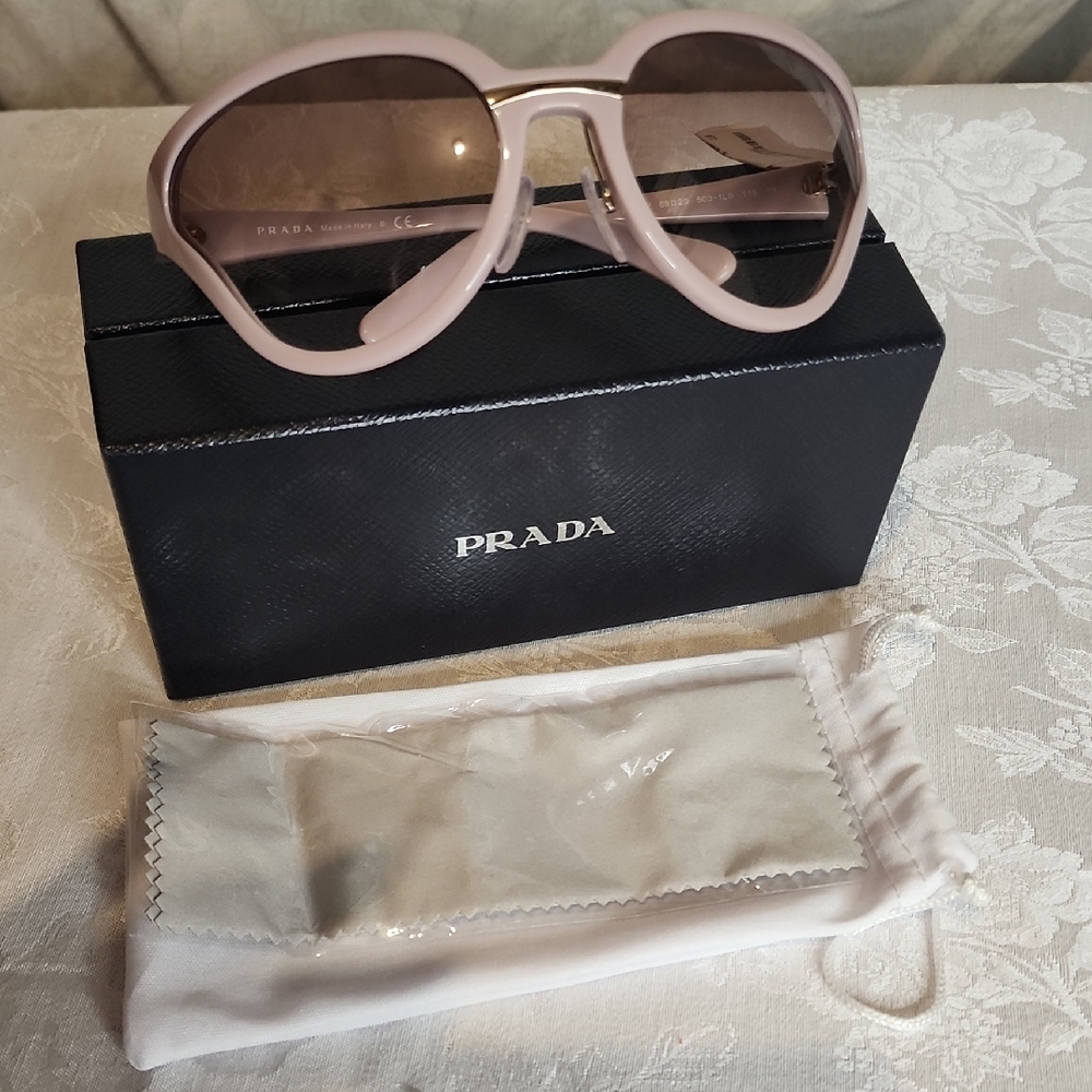New Prada Aviator Butterfly Sunglasses Pink Matte Finish SPRING BREAK!